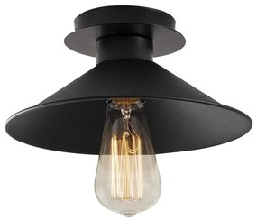 Čierne stropné svietidlo s kovovým tienidlom ø 24 cm Berceste – Opviq lights