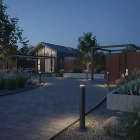 Ideal Lux - LED Vonkajšia lampa BOEING LED/14W/230V 100 cm IP65 čierna