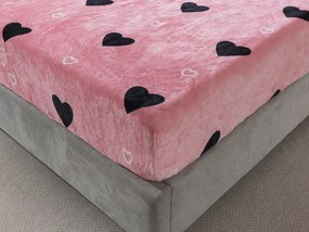 XPOSE® Mikroplyšová plachta LOVE Exclusive 180x200 cm
