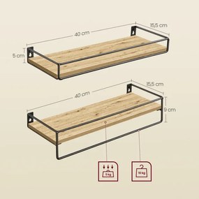 Sada dvoch nástenných políc LWS441B88