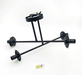 Brilagi - Prisadený luster MALIVA 4xE14/15W/230V čierny/dymový