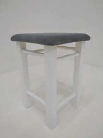 Stolička P čalúnený, biela/sivá