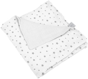 Biela mušelínová detská deka 75x75 cm – Bébé Douceur