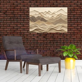 Obraz - 3D línia hôr (90x60 cm)