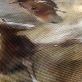 Obraz - Vitaj na svete, žriebätko (90x60 cm)