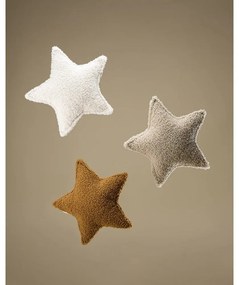 Svetlohnedý detský pohovkový vankúš z textílie buklé Star – Wigiwama