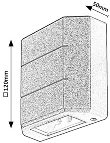 Rabalux 7320 - LED Vonkajšie nástenné svietidlo LIPPA LED/6W/230V IP54 biela