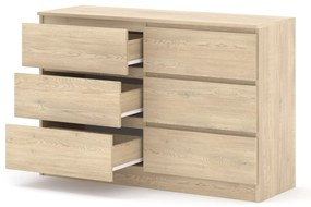Komoda Maya S6 (dub cremona). Akcia -21%. Vlastná spoľahlivá doprava až k Vám domov. 1124944