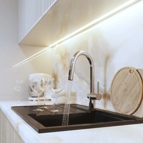 Gamma ANA, kuchynská batéria s 2-funčným výtokom, chrómová, GMA-BANA-CH