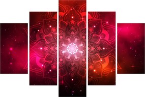 Obraz červené abstrakcie (150x105 cm)