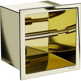 Mexen X-Wall-P zapustený držiak na toaletný papier, zlatá lesklá, 1953