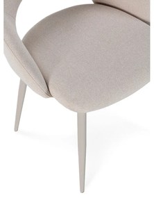 Béžové čalúnené jedálenské stoličky v súprave 2 ks Lia – Marckeric