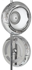 Stojacia lampa Mercurio, 3x chrómové kovové tienidlo, ch