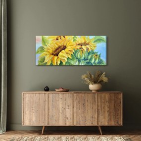 Obraz rozkvitnutých slnečníc (120x50 cm)