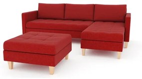 Rozkladacia sedacia súprava OSLO s veľkou taburetkou