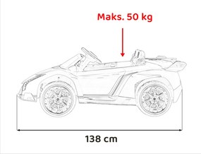 Ramiz Lamborghini Veneno vozidlo Čierna