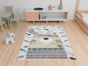 Koberec Lima G760A medvedík / indián, krémový / žltý