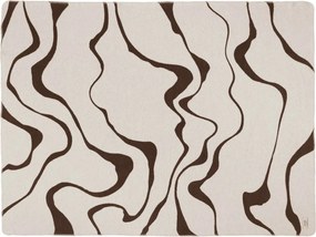 Hnedá/krémovobiela deka 150x200 cm Felu – noo.ma