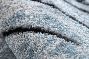 Koberec COZY 8874 Timber sivý/nebeský