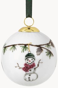 Ručne vyrobená vianočná guľa z porcelánu Hammershøi