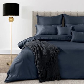 MAKOSATÉNOVÉ OBLIEČKY EVA MINGE ELEGANT1F 200X220 CM, 2 KS 70X80 CM TMAVOMODRÉ