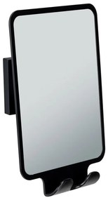 Kozmetické zrkadlo s vešiakom 14x19.5 cm Quadro Black – Wenko