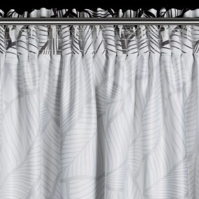 ZÁVES NA PÁSKE ROMI 140X270 CM BIELA