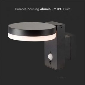 LED vonkajšie solárne nástenné svietidlo so senzorom LED/5,5W/3,7V 3000K IP54