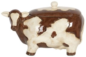 Keramická úložná dóza v dizajne kravy - 31 * 16 * 18 cm