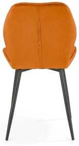 Jedálenská stolička Pelor, oranžová / čierna
