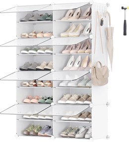 XXXLutz REGÁL NA TOPÁNKY, biela, 83/125/32 cm - Online Only drobný nábytok - 002543037003