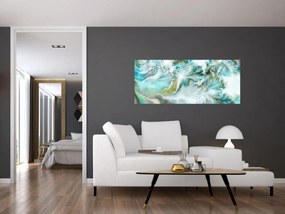 Obraz - Maľba abstraktných vzorov (120x50 cm)