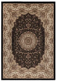 Koberec Kashmir Ornament, béžový / čierny