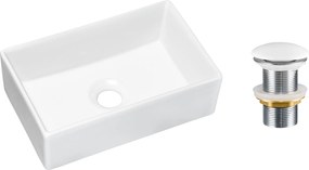 Comad Keramické umývadlo na dosku Gaja 35 35x22 + výpusť Click-Clack, biela