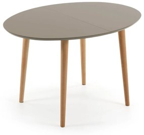 Rozkladací jedálenský stôl z bukového dreva La Forma Oakland, 120 x 90 cm