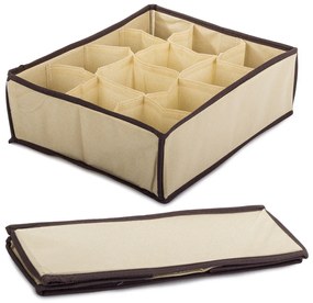 Organizér na spodnú bielizeň, 16 priehradiek, KIPIT béžový, 38 x 28 x 10 cm