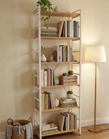 Knižnica Modern S06 biela