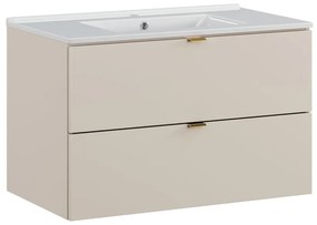 Závesná skrinka Dalia kašmírová so zápustným umývadlom 80 cm kašmír