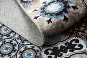 Koberec MIRO 51913.802 patchwork, modrý / hnedý