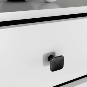 Komoda MOBI K-06 bílá/černá