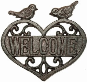 Nástenná dekorácia Welcome, litina