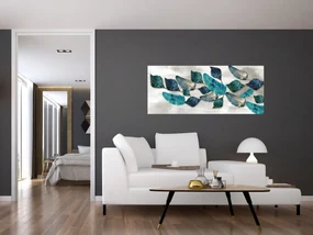 Obraz - Ilustrácie peria (120x50 cm)