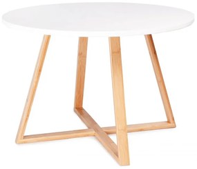 Moderný konferenčný stolík s okrúhlou doskou, 60 cm