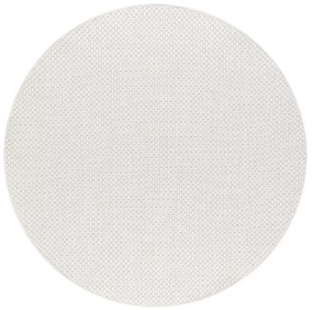 Dywany Łuszczów Kusový koberec Timo 6272 White kruh – na von aj na doma - 200x200 (priemer) kruh cm