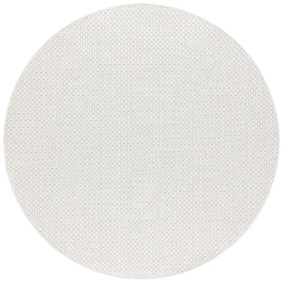 Dywany Łuszczów Kusový koberec Timo 6272 White kruh – na von aj na doma - 150x150 (priemer) kruh cm