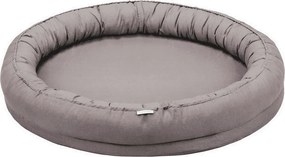 Ľanové hniezdo pre deti tmavo šedá 110cm