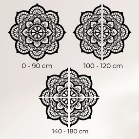 SENTOP | Drevená vyrezávaná mandala na stenu: Moderný kvetinový dekor | SENTOP HDF0204