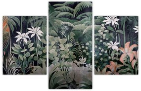 Obraz - Maľovaný vzor džungle (90x60 cm)