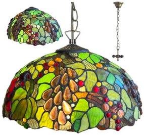 Tiffany luster do obývačky kolekcia WINE OVAL 2*E27