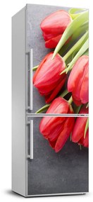 Nálepka fototapeta Červené tulipány FridgeStick-70x190-f-99719823